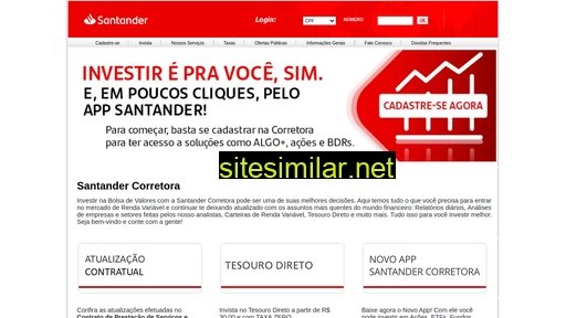 santandercorretora.com.br alternative sites