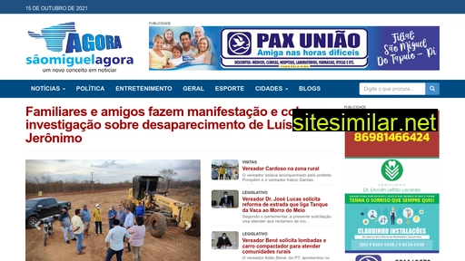 saomiguelagora.com.br alternative sites