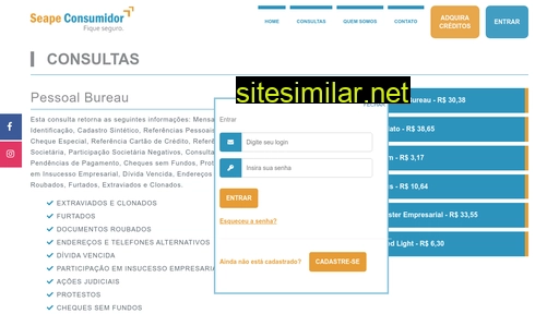 seapeconsumidor.com.br alternative sites