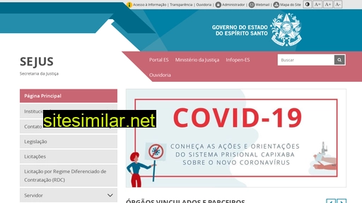 sejus.es.gov.br alternative sites