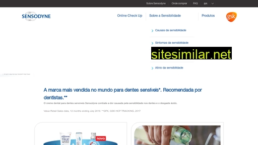 sensodyne.com.br alternative sites