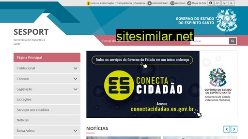 sesport.es.gov.br alternative sites