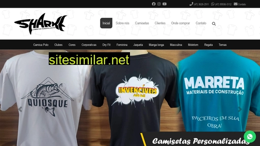sharkecamisetas.com.br alternative sites