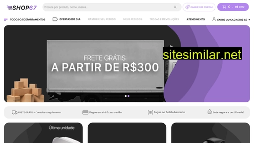 shop67.com.br alternative sites
