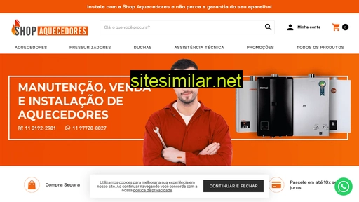 shopaquecedores.com.br alternative sites