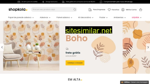 shopkola.com.br alternative sites