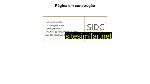 sidc.adv.br alternative sites