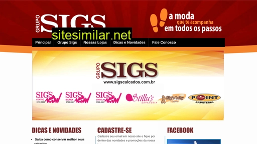 sigscalcados.com.br alternative sites