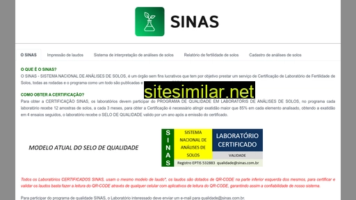 sinas.com.br alternative sites