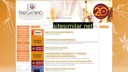 sindgastrho.com.br alternative sites