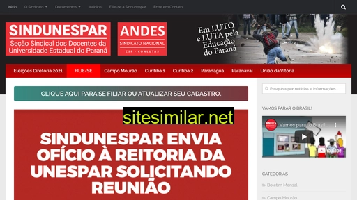 sindunespar.org.br alternative sites