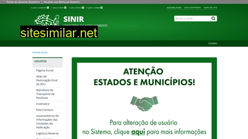 sinir.gov.br alternative sites