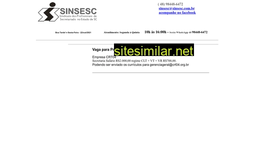 sinsesc.com.br alternative sites