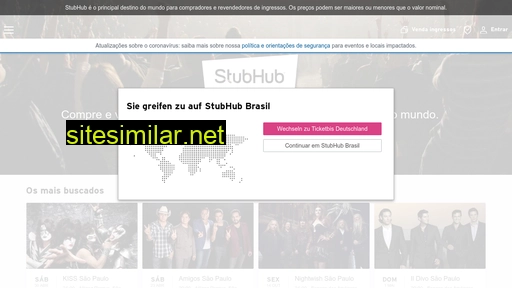 stubhub.com.br alternative sites