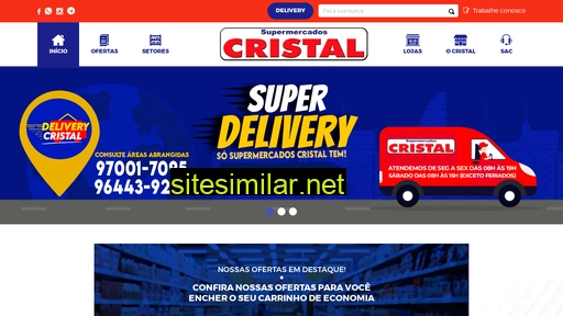 supermercadoscristal.com.br alternative sites