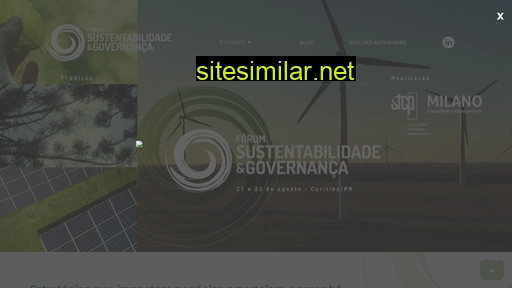 Sustentabilidadegovernanca similar sites