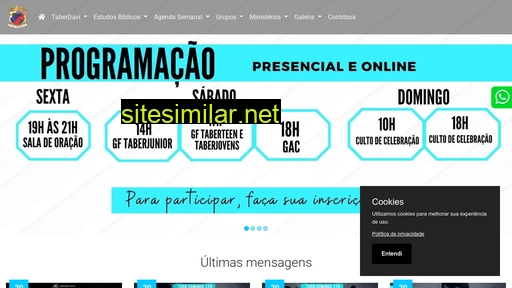 tabernaculodedavi.com.br alternative sites