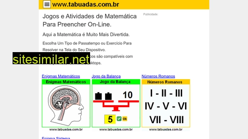 tabuadas.com.br alternative sites
