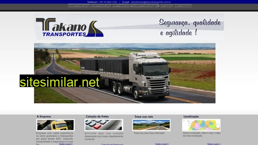 takanotransportes.com.br alternative sites