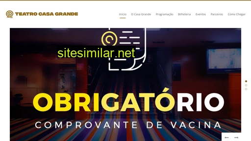 teatrocasagrande.com.br alternative sites