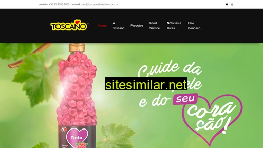 toscanoalimentos.com.br alternative sites