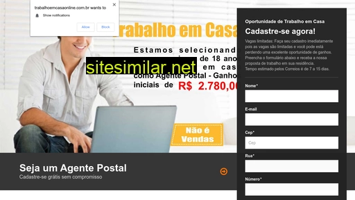 trabalhoemcasaonline.com.br alternative sites