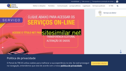 tre-es.jus.br alternative sites
