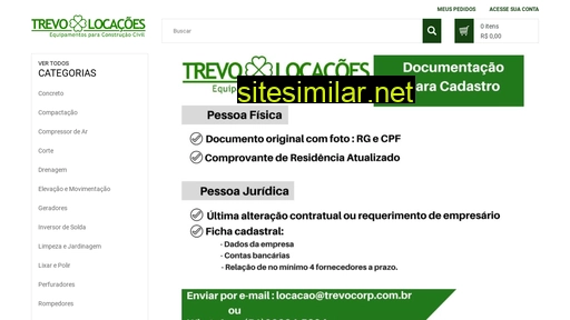 trevolocacoes.com.br alternative sites