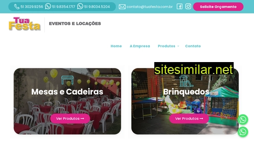 tuafesta.com.br alternative sites