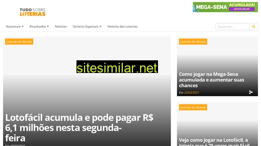 tudosobreloterias.com.br alternative sites