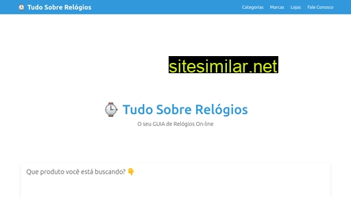tudosobrerelogios.com.br alternative sites