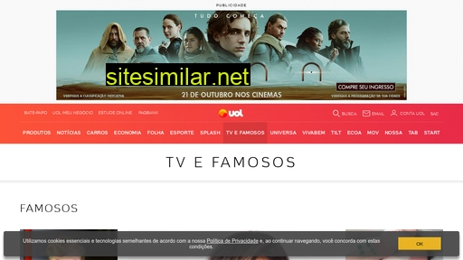 tvefamosos.uol.com.br alternative sites