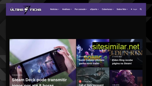ultimaficha.com.br alternative sites