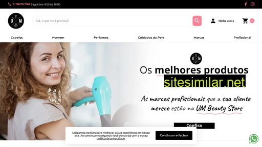 umbeautystore.com.br alternative sites