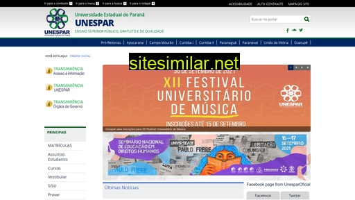 unespar.edu.br alternative sites