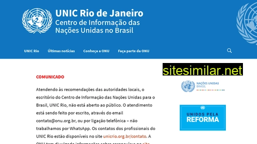 unicrio.org.br alternative sites