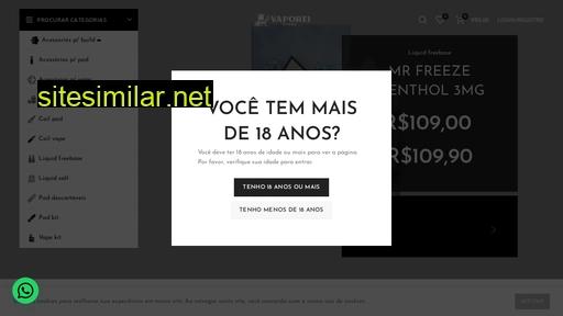 vaporeistore.com.br alternative sites