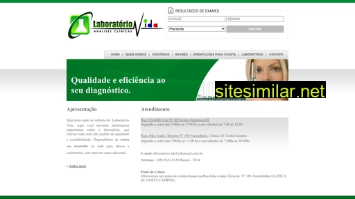 vidalaboratorio.com.br alternative sites