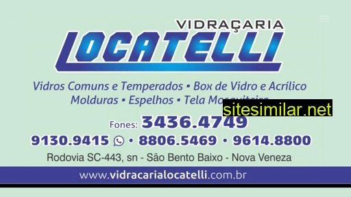 vidracarialocatelli.com.br alternative sites