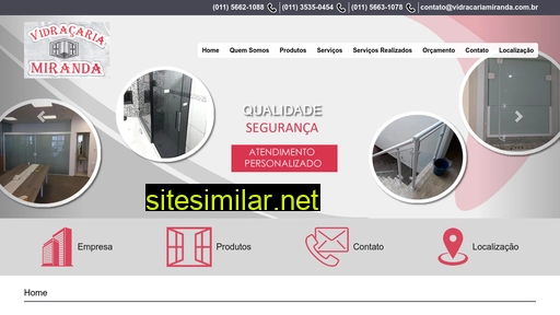 vidracariamiranda.com.br alternative sites