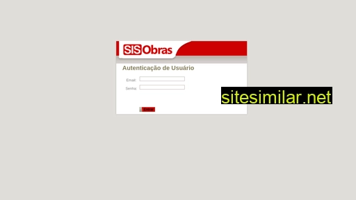 web.sisobras.com.br alternative sites