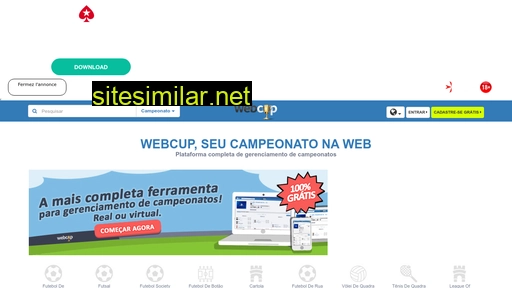 webcup.com.br alternative sites
