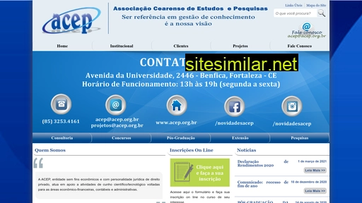 website.acep.org.br alternative sites