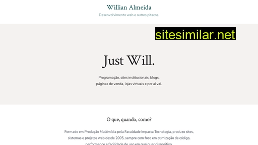 Willianalmeida similar sites