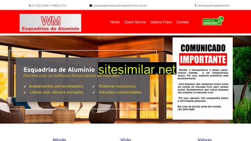 wmesquadriasdealuminio.com.br alternative sites
