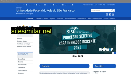 www.portais.univasf.edu.br alternative sites
