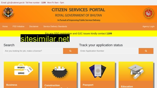 citizenservices.gov.bt alternative sites