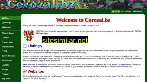 corozal.bz alternative sites