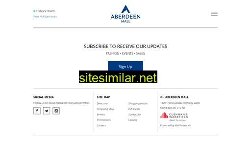 aberdeenmall.ca alternative sites