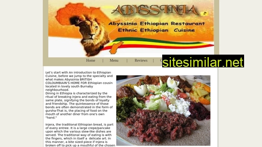 Abyssinia-restaurant similar sites